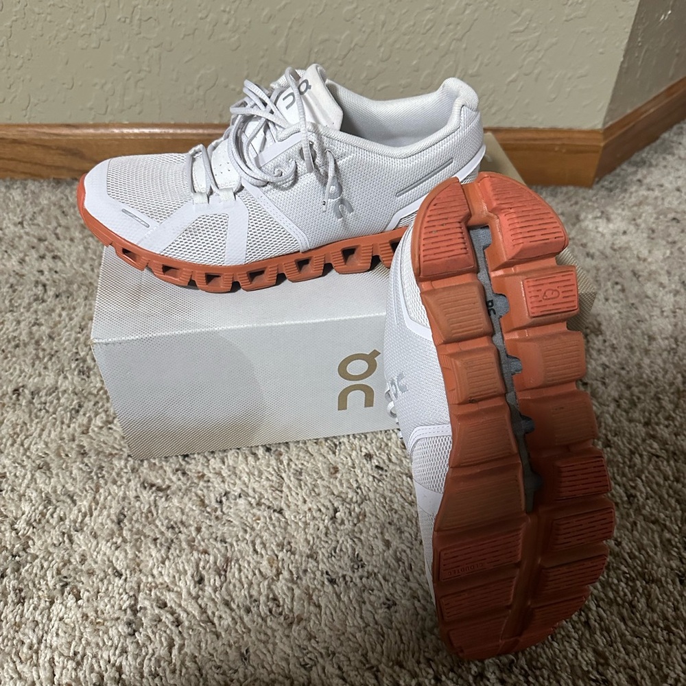 On Running Women's Sneakers - White and Orange